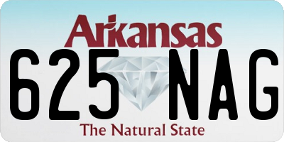AR license plate 625NAG