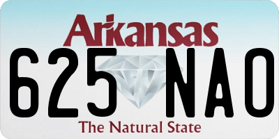 AR license plate 625NAO