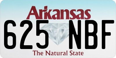 AR license plate 625NBF