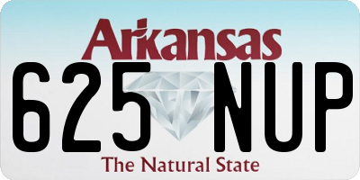 AR license plate 625NUP