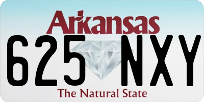 AR license plate 625NXY