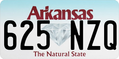 AR license plate 625NZQ