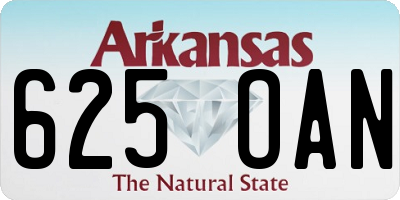 AR license plate 625OAN