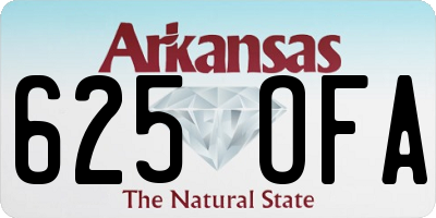 AR license plate 625OFA