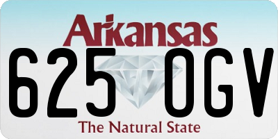 AR license plate 625OGV