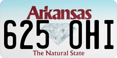 AR license plate 625OHI