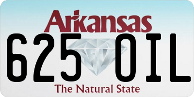 AR license plate 625OIL