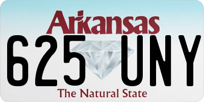 AR license plate 625UNY