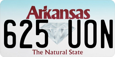 AR license plate 625UON