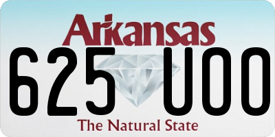 AR license plate 625UOO