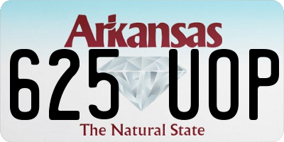 AR license plate 625UOP
