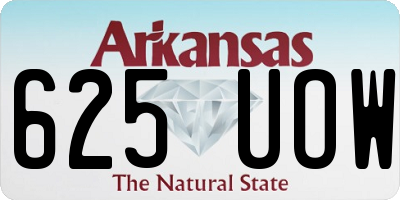AR license plate 625UOW