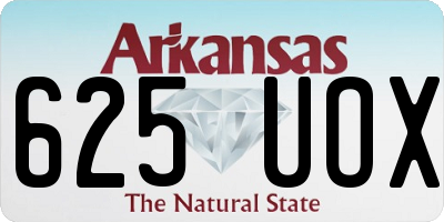 AR license plate 625UOX