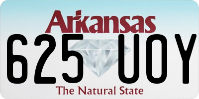 AR license plate 625UOY