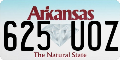 AR license plate 625UOZ
