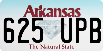 AR license plate 625UPB