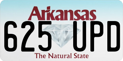 AR license plate 625UPD
