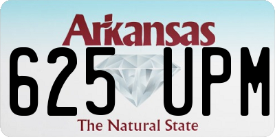 AR license plate 625UPM