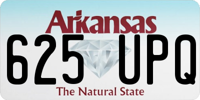 AR license plate 625UPQ
