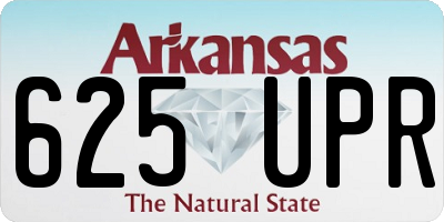 AR license plate 625UPR