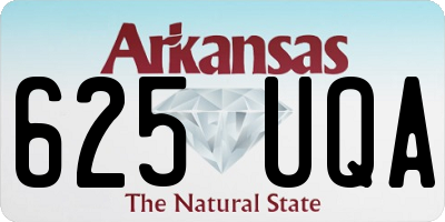 AR license plate 625UQA