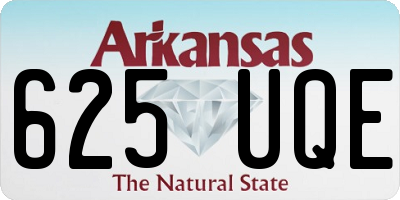 AR license plate 625UQE