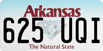 AR license plate 625UQI