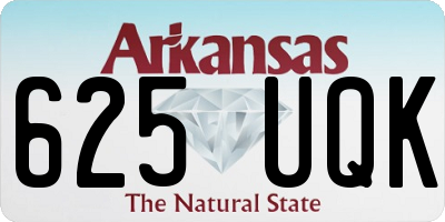AR license plate 625UQK