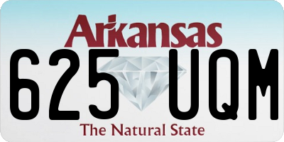 AR license plate 625UQM
