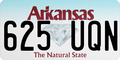AR license plate 625UQN