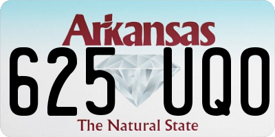 AR license plate 625UQO