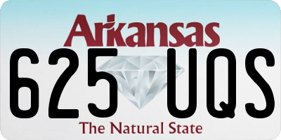 AR license plate 625UQS
