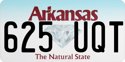 AR license plate 625UQT