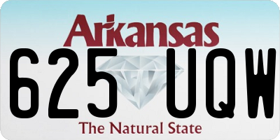AR license plate 625UQW