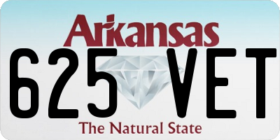 AR license plate 625VET