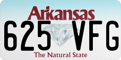 AR license plate 625VFG