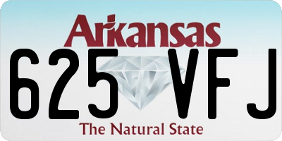 AR license plate 625VFJ