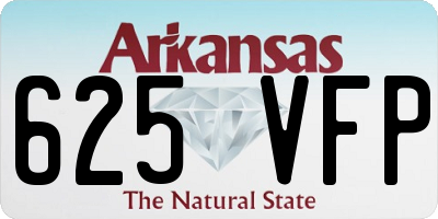AR license plate 625VFP