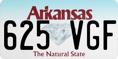 AR license plate 625VGF