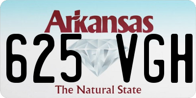 AR license plate 625VGH