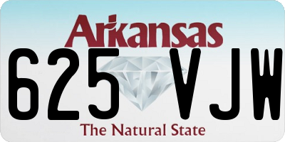 AR license plate 625VJW