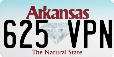 AR license plate 625VPN