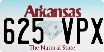 AR license plate 625VPX