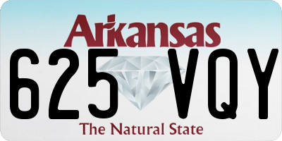AR license plate 625VQY