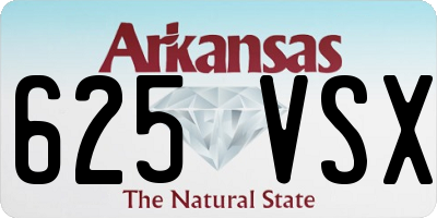 AR license plate 625VSX