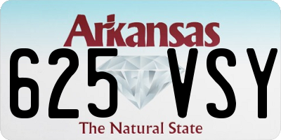 AR license plate 625VSY