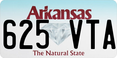 AR license plate 625VTA