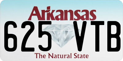 AR license plate 625VTB