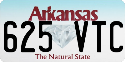 AR license plate 625VTC