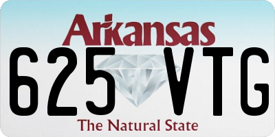 AR license plate 625VTG